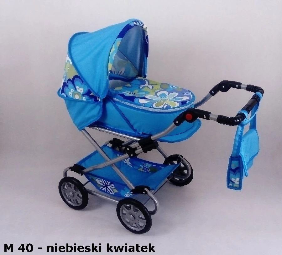 Lėlių vežimėlis vaikščiojimui su giliu stogeliu MONIKA
