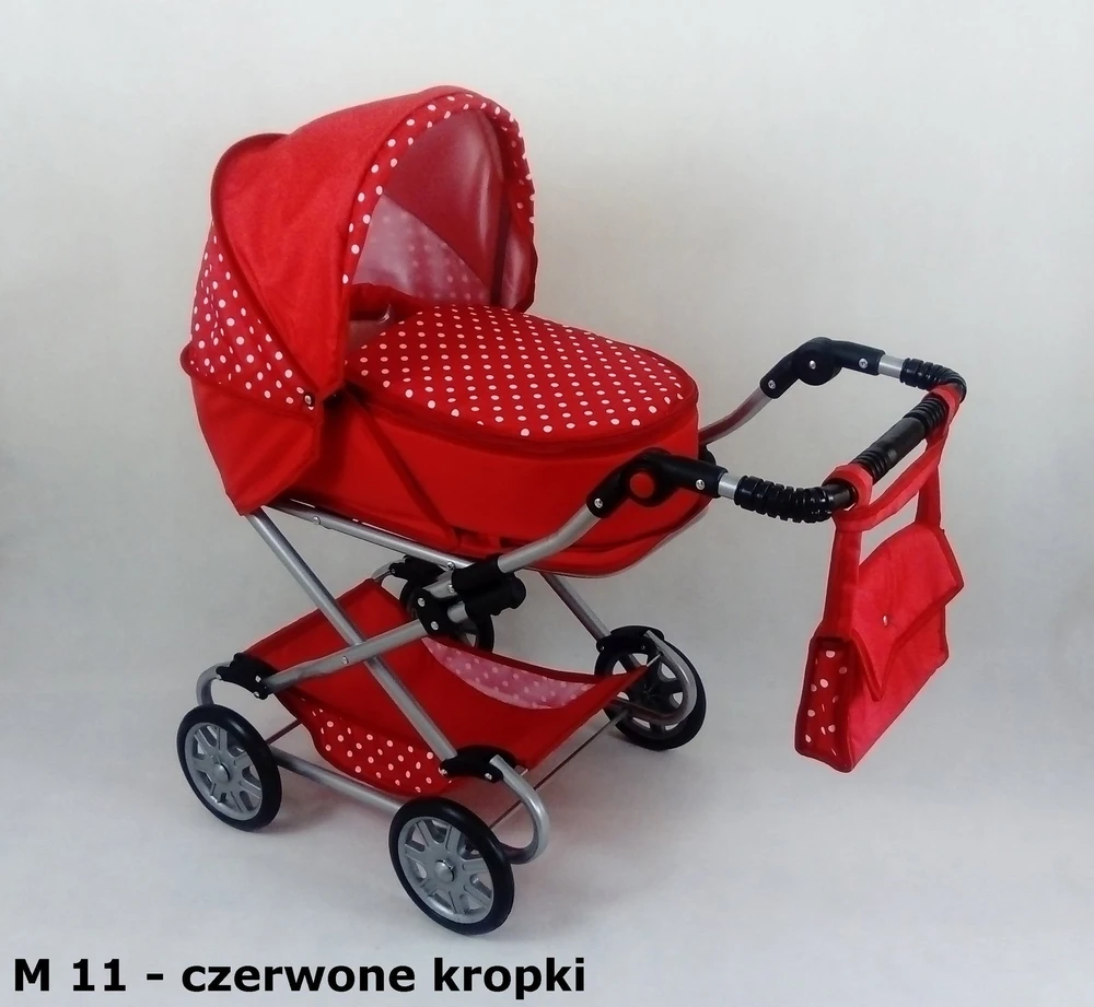 Lėlių vežimėlis vaikščiojimui su giliu stogeliu MONIKA