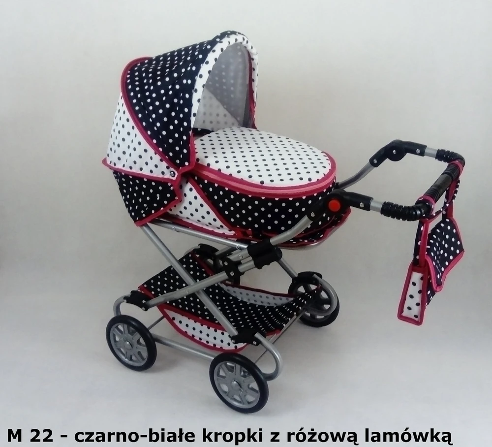 Lėlių vežimėlis vaikščiojimui su giliu stogeliu MONIKA