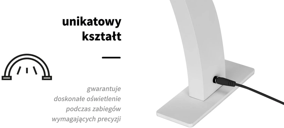 Activeshop Kosmetologinė LED lempa manikiūrui GLOW ARCHE II Gray