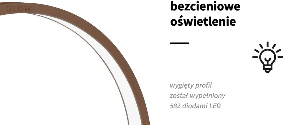 Activeshop Kosmetologinė LED lempa GLOW ARCHE II Brown