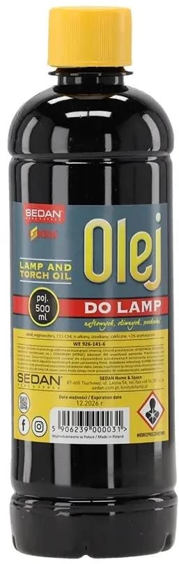 Lempų aliejus 500 ml – švarus ir stabilus degimas