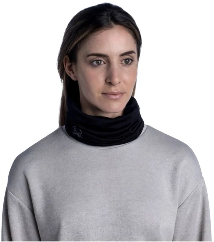 Kaklaskarė BUFF Lightweight Merino Wool Solid Juodas
