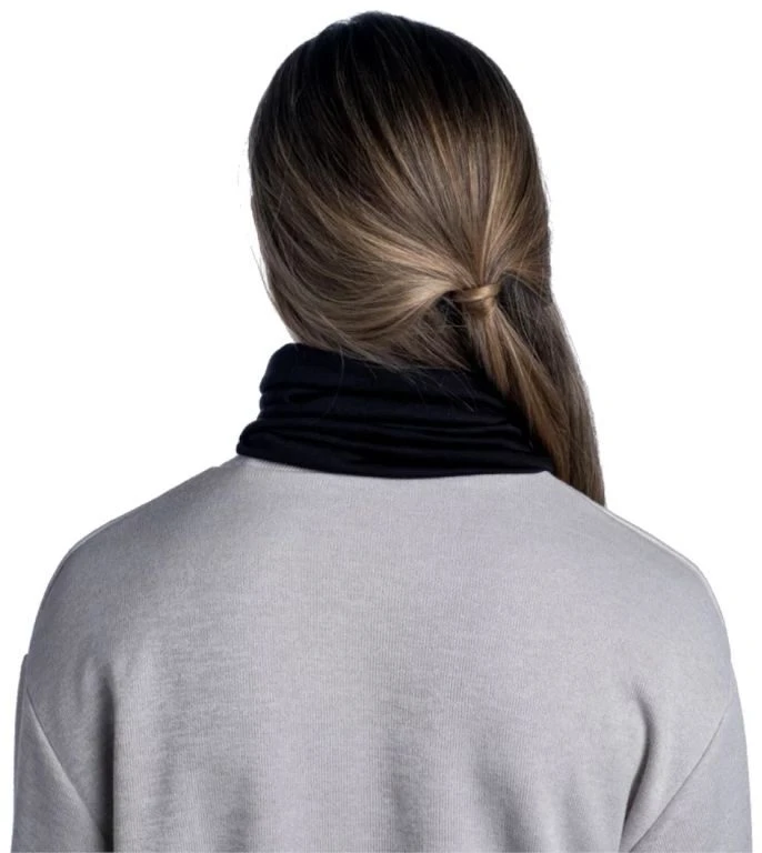 Kaklaskarė BUFF Lightweight Merino Wool Solid Juodas