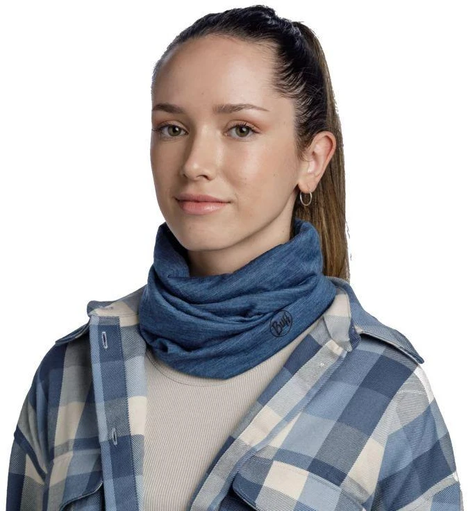 Priedai - Buff Lengvas Merino Vilnos Multifunkcinis Šalikas Mėlynas