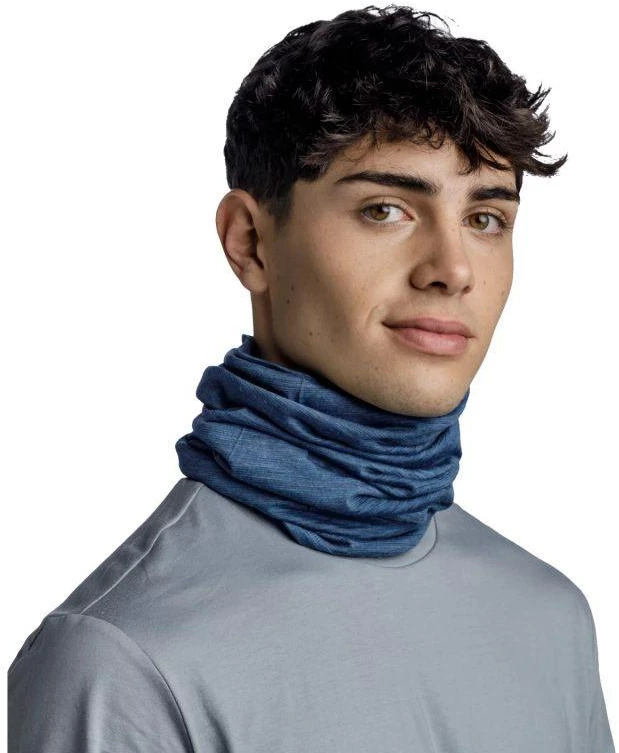 Priedai - Buff Lengvas Merino Vilnos Multifunkcinis Šalikas Mėlynas