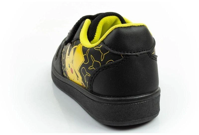 Lengvi „Leomil“ vaikiški sportiniai bateliai „Pokemon“, užsegami „velcro“ dirželiais, juodos spalvos