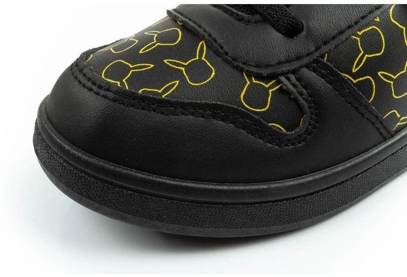 Lengvi „Leomil“ vaikiški sportiniai bateliai „Pokemon“, užsegami „velcro“ dirželiais, juodos spalvos