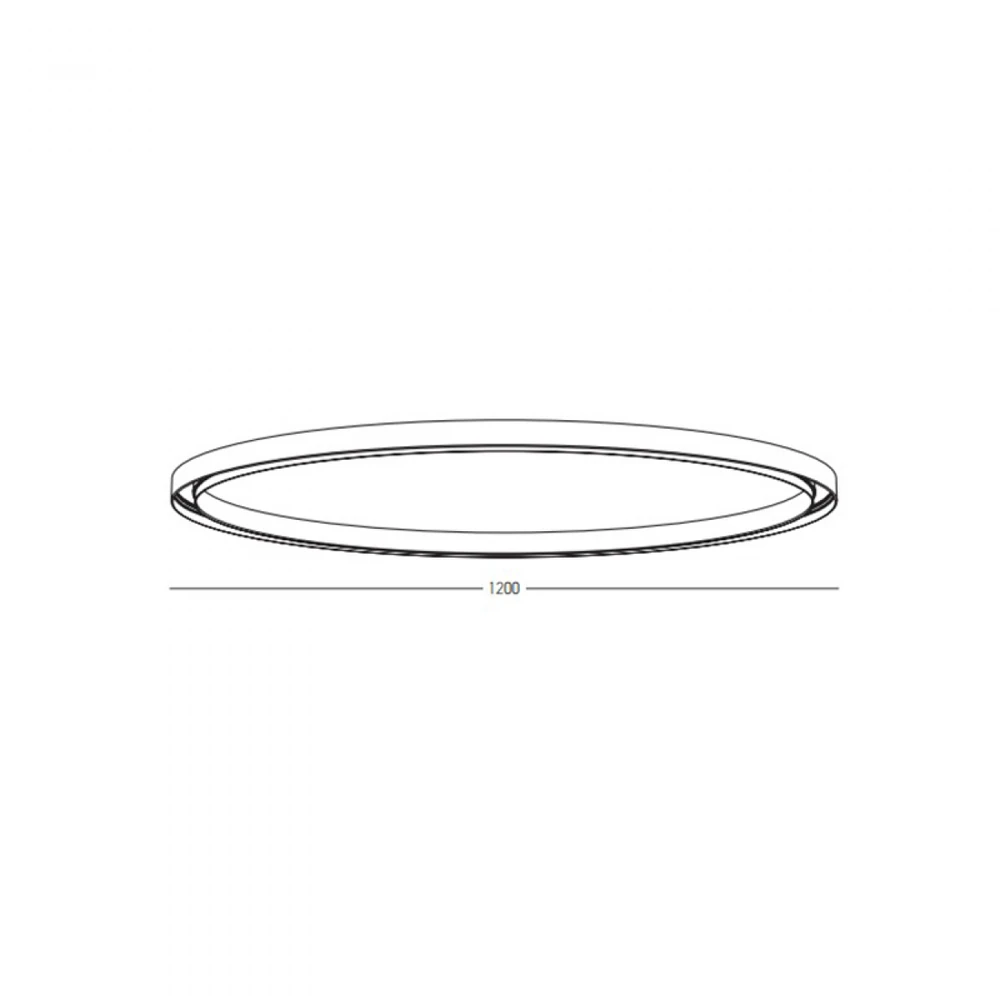Lenktas paviršinis/pakabinamas magnetinės sistemos ZAMBELIS MAGNETIC bėgelis - žiedas, 48V, juodas, 120cm, 22272