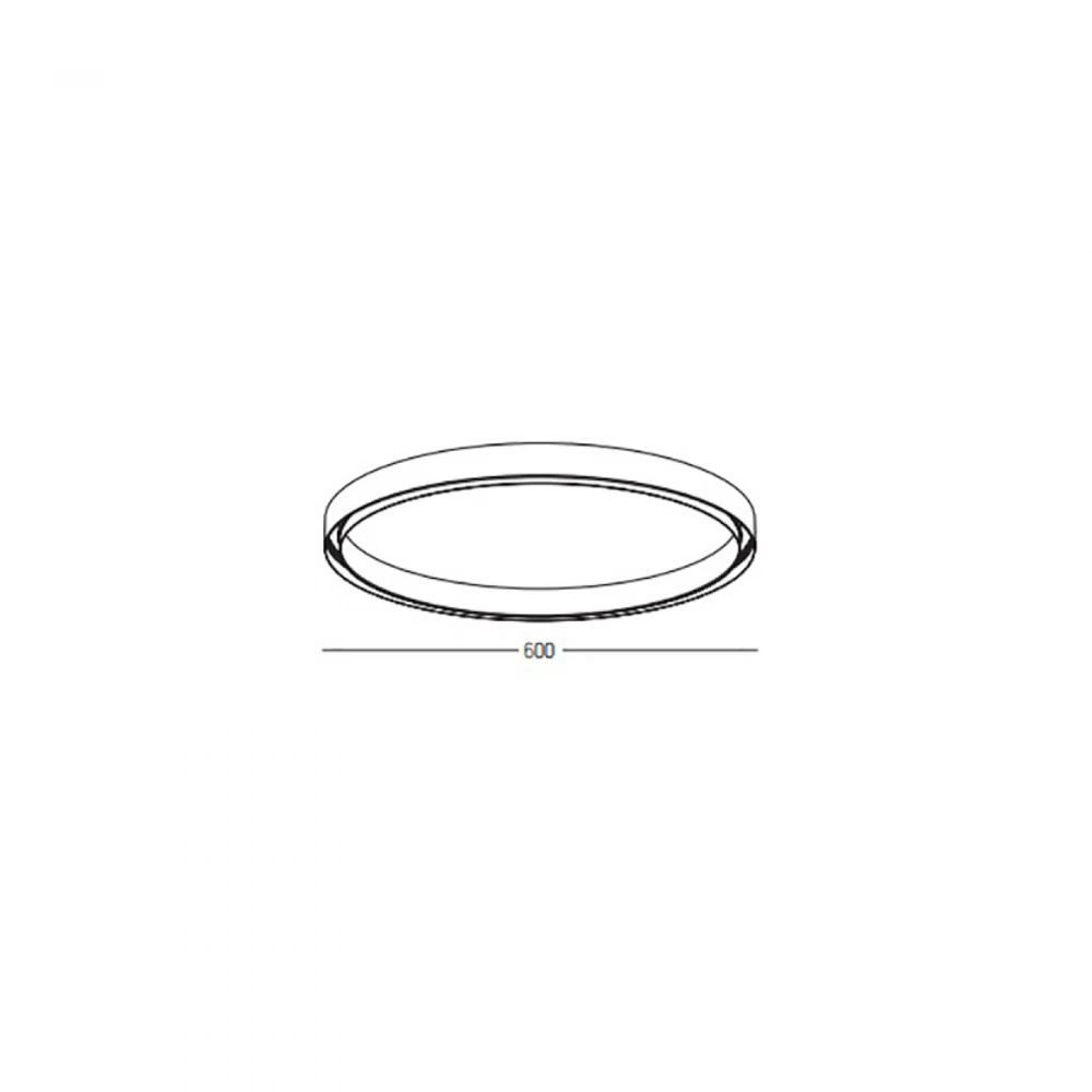 Lenktas paviršinis/pakabinamas magnetinės sistemos ZAMBELIS MAGNETIC bėgelis - žiedas, 48V, juodas, 60cm, 22270