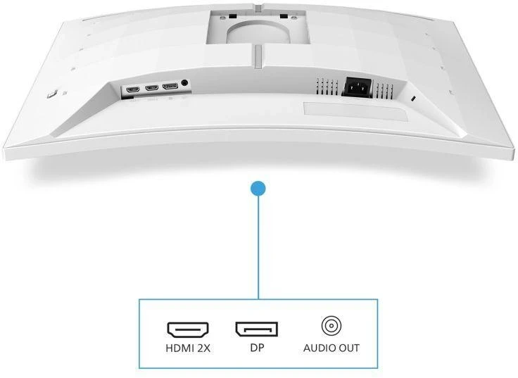 Lenktas Philips monitorius 80,0 cm (31,5") 32M2C5501 16:9, 2xHDMI+DP