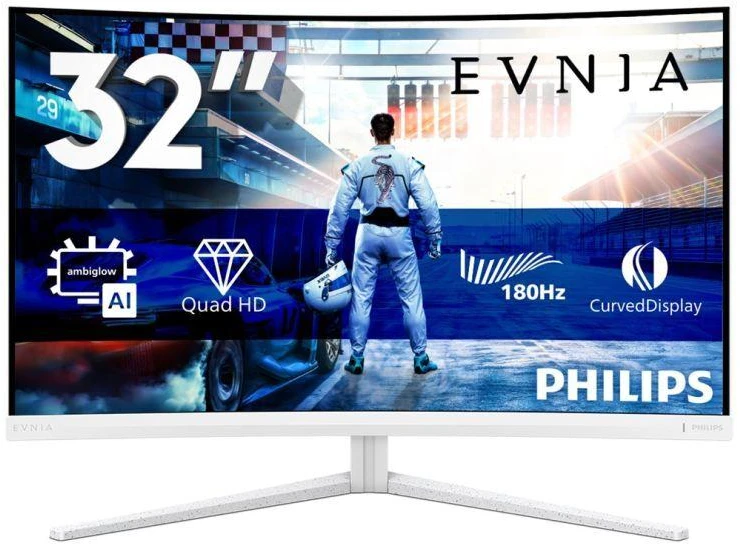 Lenktas Philips monitorius 80,0 cm (31,5") 32M2C5501 16:9, 2xHDMI+DP