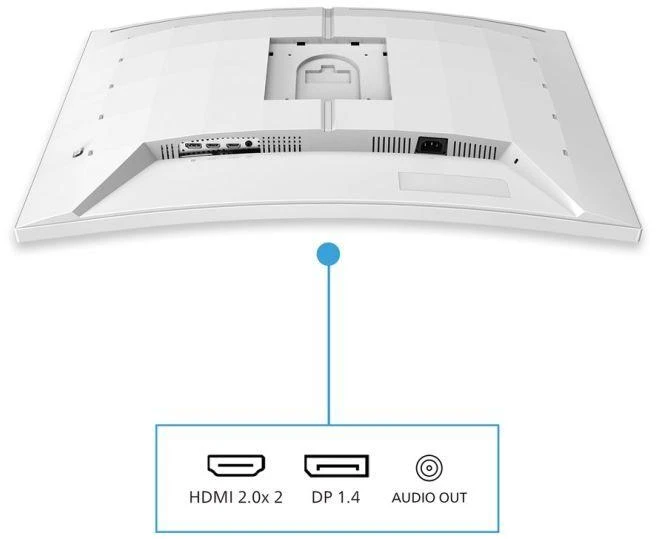 Lenktas Philips monitorius 80,0 cm (31,5") 32M2C5501 16:9, 2xHDMI+DP