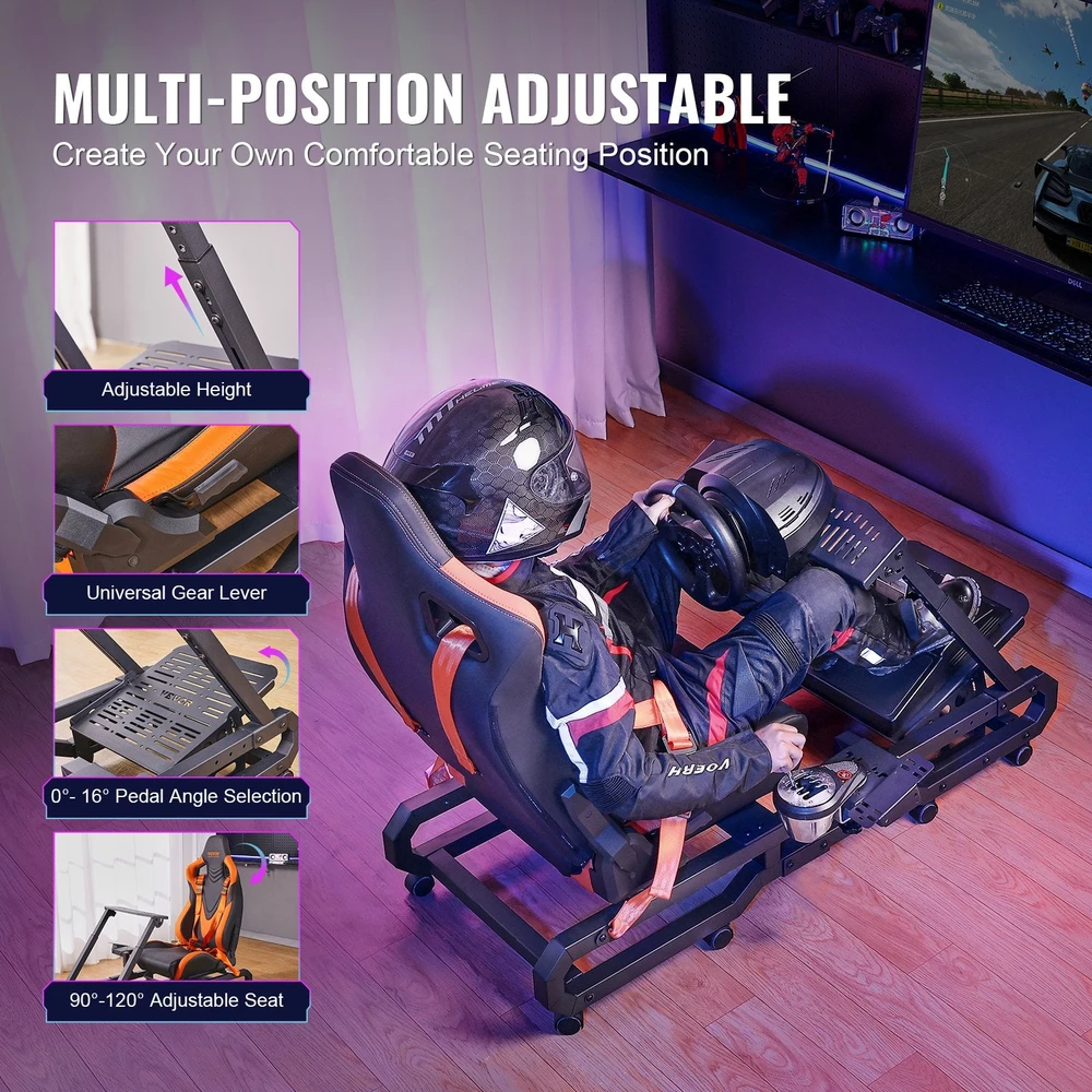 VEVOR Lenktynių vairo stovas Logitech G923/G920/G29