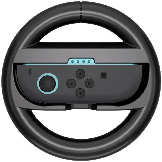 „Hurtel“ lenktyninis vairas „Nintendo Switch 2 Joy-Con“ valdikliui (2 vnt. pakuotė) - Juodas
