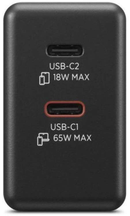 „Lenovo“ dvigubas USB-C 65 W GaN įkroviklis – ES | USB-C | Įkroviklis