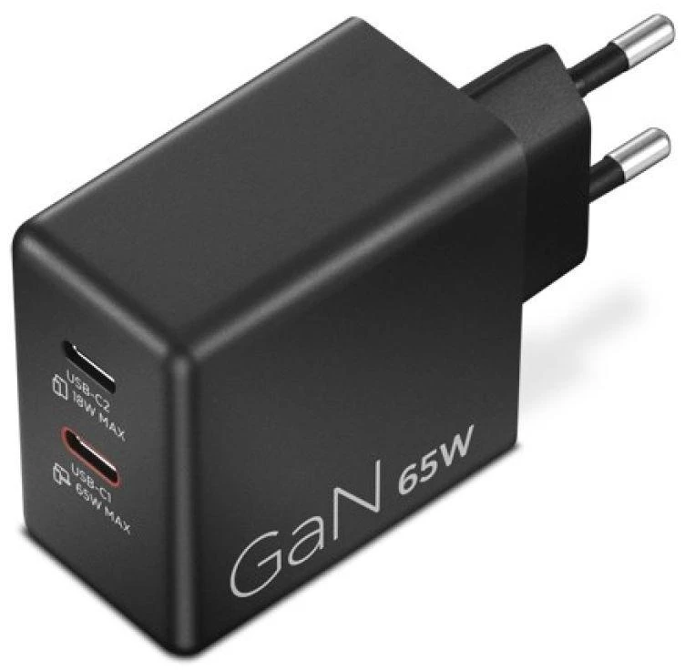 „Lenovo“ dvigubas USB-C 65 W GaN įkroviklis – ES | USB-C | Įkroviklis