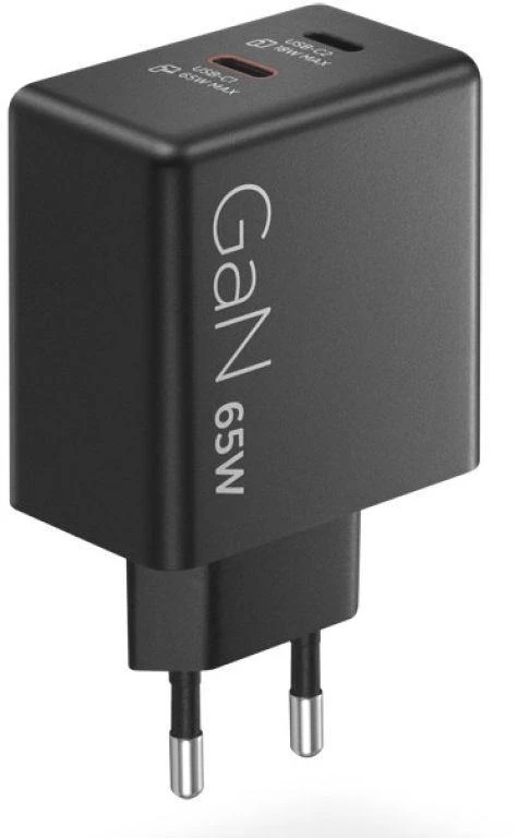 „Lenovo“ dvigubas USB-C 65 W GaN įkroviklis – ES | USB-C | Įkroviklis