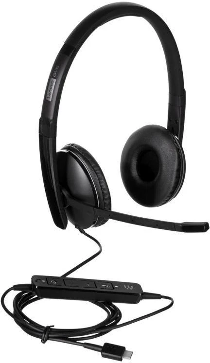 Ausinės Lenovo Wired ANC Headset Gen 2 (Teams) | 4XD1M45627 | su laidu | juodos