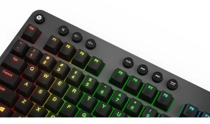 Lenovo | Legion K500 RGB | Iron pilkas top cover and juodas body | Mechaninė klaviatūra žaidimams | su laidu | US | Iron pilkas top cover and juodas body