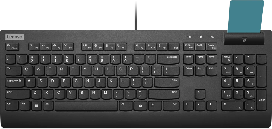 Lenovo Smartcard II | Klaviatūra | su laidu | Estonian | Plunger type switch | Juodas