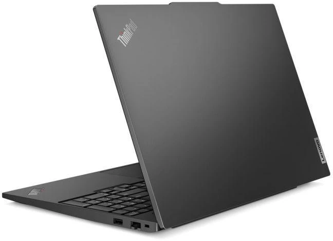 Lenovo ThinkPad E16 Gen 2 Ryzen 5 7535U 16" WUXGA IPS 300nitų AG 8GB DDR5 SSD256 660M apšviečiama klaviatūra, pirštų atspaudų skaitytuvas, 1080p kamera, 47Wh, W11Pro, juodas (PERPAKUOTAS), 2 metų garantija