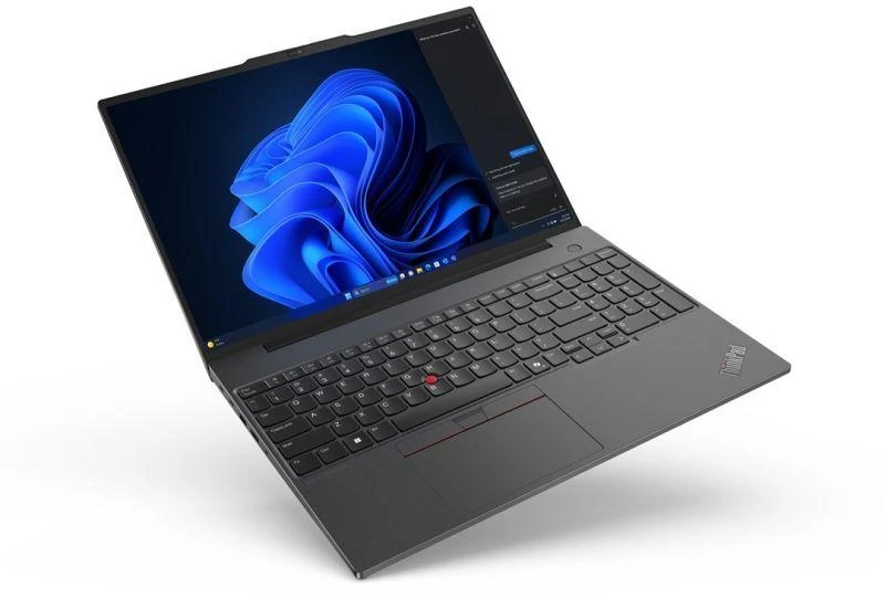 Lenovo ThinkPad E16 Gen 2 Ryzen 5 7535U 16" WUXGA IPS 300nitų AG 8GB DDR5 SSD256 660M apšviečiama klaviatūra, pirštų atspaudų skaitytuvas, 1080p kamera, 47Wh, W11Pro, juodas (PERPAKUOTAS), 2 metų garantija
