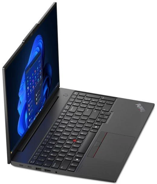Klaviatūra Lenovo „ThinkPad E16 AMD Ryzen™ 7 7735U“ nešiojamasis kompiuteris, 40,6 cm (16 colių), lietimui jautrus ekranas, WUXGA, 16 GB DDR5-SDRAM, 1 TB SSD, „Wi-Fi 6“ (802.11ax), „Windows 11 Pro“, JAV anglų kalba, juoda, naujas, perpakuotas