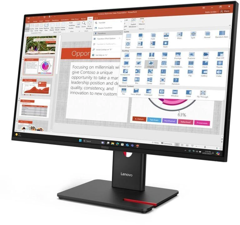 Monitorius Lenovo | T27-40 | 27 " | IPS | 16:9 | 120 Hz | 6 ms | 1920 x 1080 pikselių | 300 cd/m² | HDMI jungtys quantity 1 | Juodas | Garantija 36 mėn.