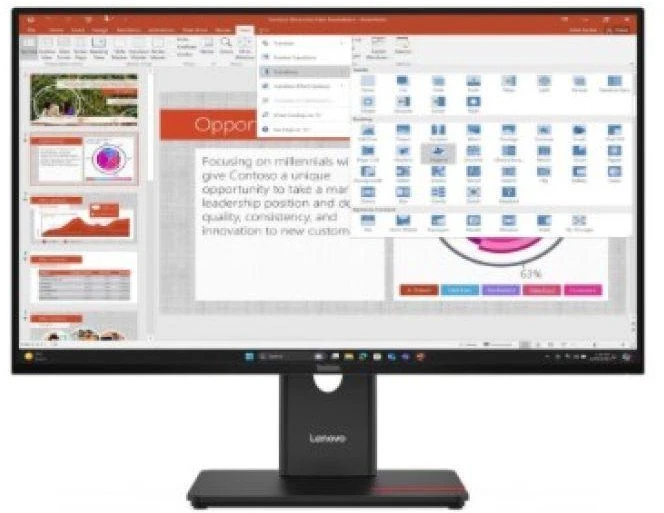 Monitorius Lenovo | T27-40 | 27 " | IPS | 16:9 | 120 Hz | 6 ms | 1920 x 1080 pikselių | 300 cd/m² | HDMI jungtys quantity 1 | Juodas | Garantija 36 mėn.