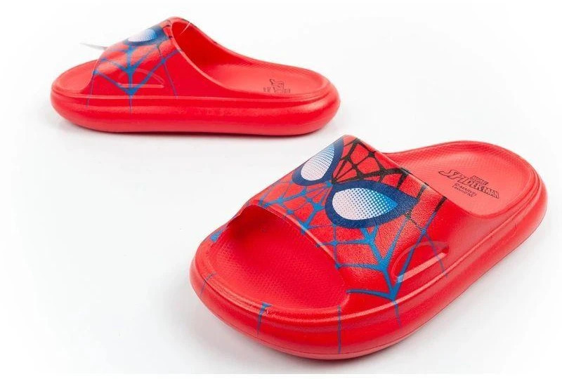 Leomil berniukiškos šlepetės per pirštą „Spiderman“ su švieselėmis, raudonos, Marvel
