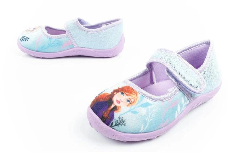 Leomil Frozen vaikiškos balerinos šlepetės su lipukais