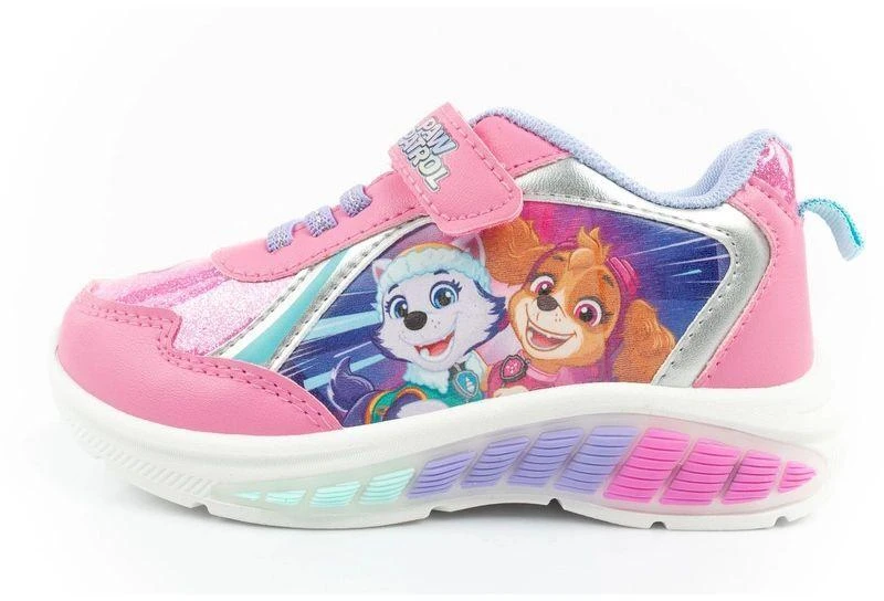 Leomil mergaičių sportbačiai Paw Patrol su LED