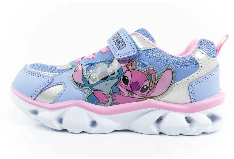 Leomil Stitch vaikiški sportiniai batukai, lengvi kedukai su lipukais ir LED