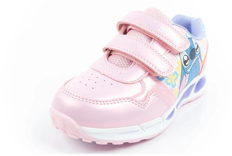 Leomil Stitch vaikiški sportiniai batukai, lengvi kedukai su lipukais ir LED