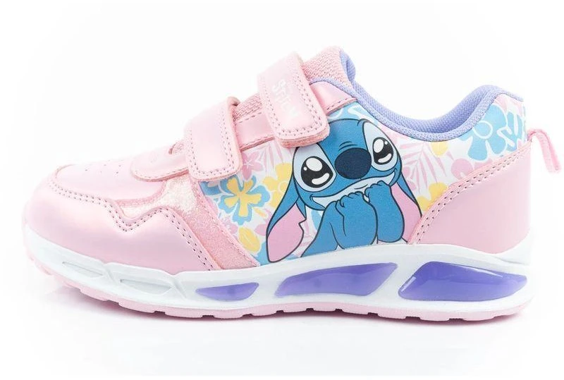 Leomil Stitch vaikiški sportiniai batukai, lengvi kedukai su lipukais ir LED