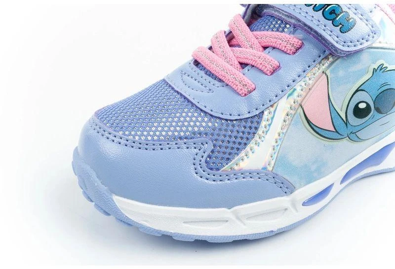 Leomil Stitch vaikiški sportiniai batukai, lengvi kedukai su lipukais ir LED