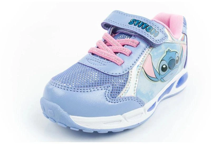 Leomil Stitch vaikiški sportiniai batukai, lengvi kedukai su lipukais ir LED