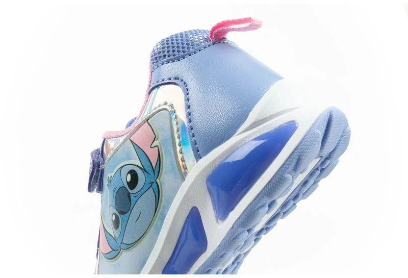 Leomil Stitch vaikiški sportiniai batukai, lengvi kedukai su lipukais ir LED