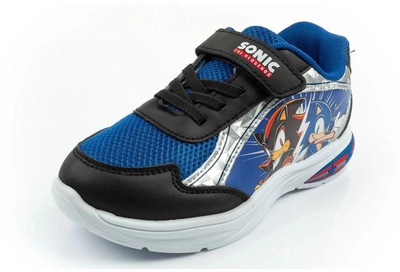 Leomil vaikiški sportiniai bateliai Sonic sportbačiai su švieselėmis ir Velcro užsegimu