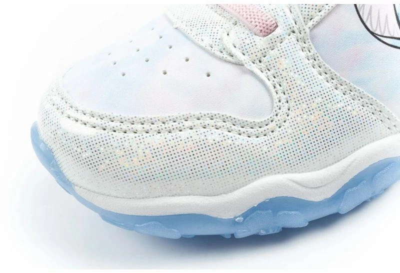 Leomil vaikiški sportiniai kedai su lipukais ir LED švieselėmis, mėlyni, Stitch