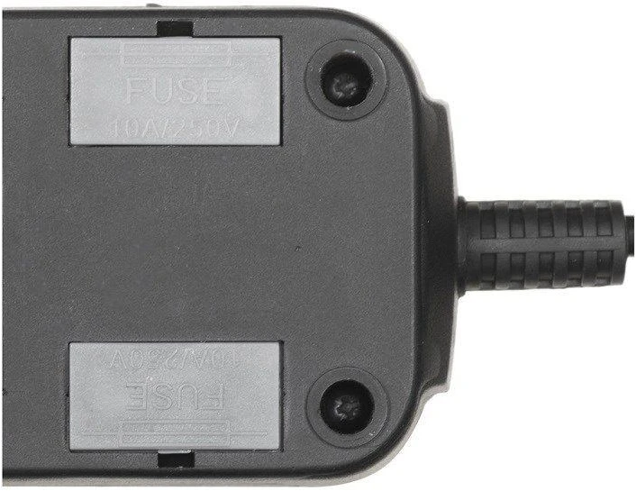 Ilgiklis - LESTAR LV530W 5 AC Lizdai 2,5 m Juodas Pilkas