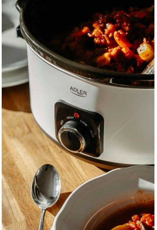 Adler | Lėta viryklė | AD 6413w | 290 W | 5,8 L | Programų skaičius 3 | Baltas