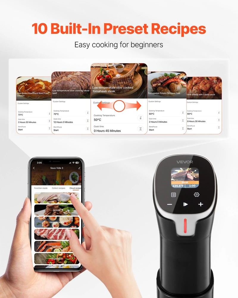 VEVOR Precizinis sous vide virimo aparatas 1100W