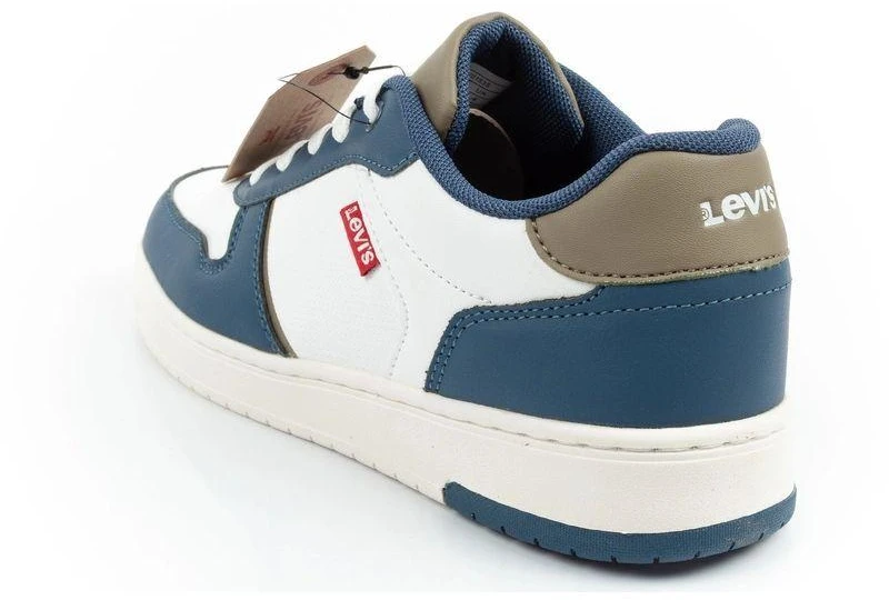 Levi's Kick Se vaikiški sportiniai bateliai jaunimui, balti, patogūs, madingi