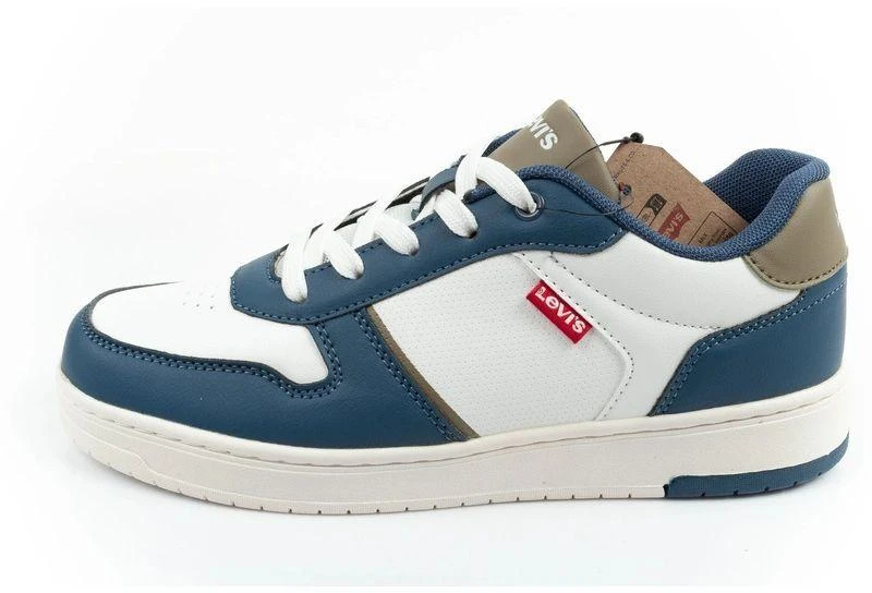 Levi's Kick Se vaikiški sportiniai bateliai jaunimui, balti, patogūs, madingi