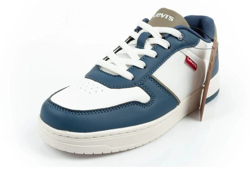 Levi's Kick Se vaikiški sportiniai bateliai jaunimui, balti, patogūs, madingi