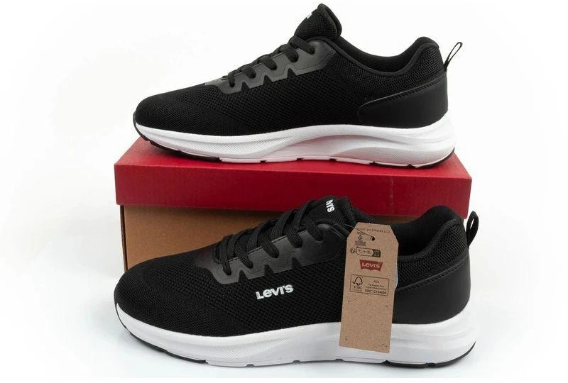 Levi's moteriški sportiniai kedai Hudson juodi madingi patogūs