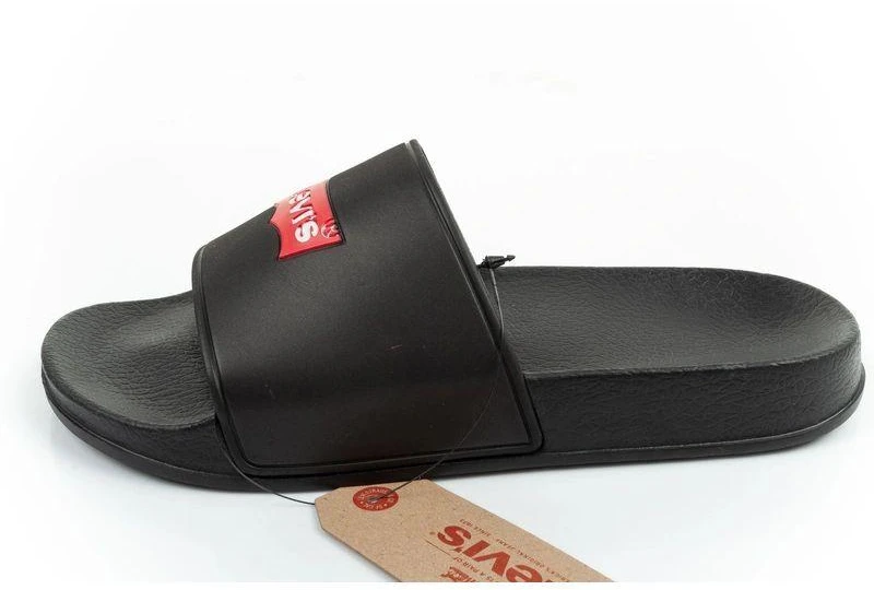 Levi's moteriškos sportinės šlepetės patogios madingos juodos