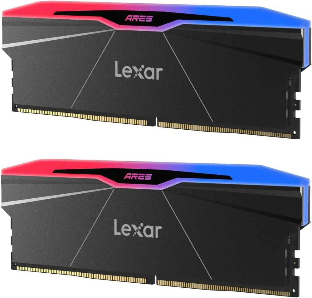 Lexar ARES DDR5 atmintis su RGB apšvietimu